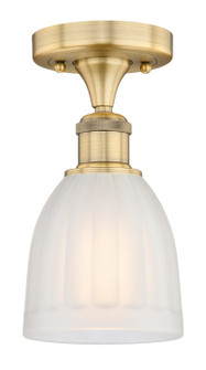 Edison One Light Semi-Flush Mount in Brushed Brass (405|6161FBBG441)
