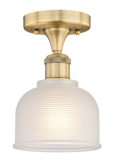 Edison One Light Flush Mount in Brushed Brass (405|6161FBBG411)