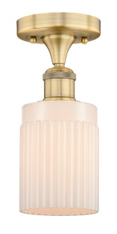 Edison One Light Semi-Flush Mount in Brushed Brass (405|6161FBBG341)
