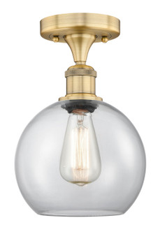 Edison One Light Semi-Flush Mount in Brushed Brass (405|6161FBBG1228)