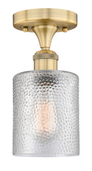 Edison One Light Semi-Flush Mount in Brushed Brass (405|6161FBBG112)