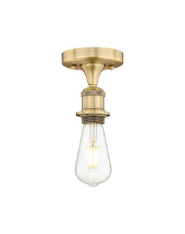 Edison One Light Semi-Flush Mount in Brushed Brass (405|6161FBB)