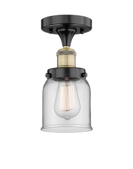 Edison One Light Semi-Flush Mount in Black Antique Brass (405|6161FBABG52)