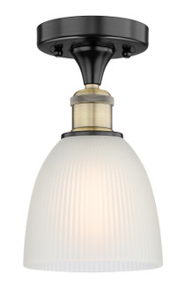 Edison One Light Flush Mount in Black Antique Brass (405|6161FBABG381)