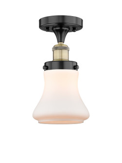 Edison One Light Semi-Flush Mount in Black Antique Brass (405|6161FBABG191)