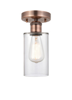 Edison One Light Semi-Flush Mount in Antique Copper (405|6161FACG802)