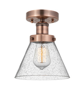 Edison One Light Semi-Flush Mount in Antique Copper (405|6161FACG44)