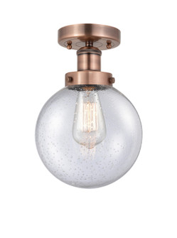 Edison One Light Semi-Flush Mount in Antique Copper (405|6161FACG2048)
