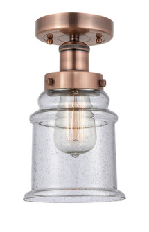 Edison One Light Semi-Flush Mount in Antique Copper (405|6161FACG184)