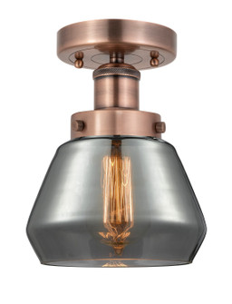 Edison One Light Semi-Flush Mount in Antique Copper (405|6161FACG173)