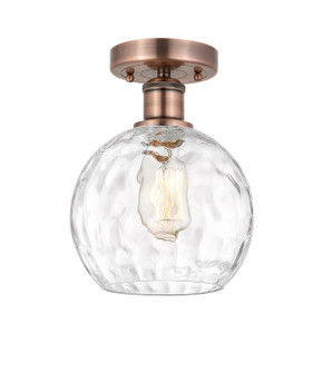 Edison One Light Semi-Flush Mount in Antique Copper (405|6161FACG12158)