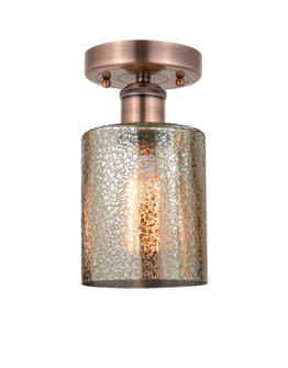 Edison One Light Semi-Flush Mount in Antique Copper (405|6161FACG116)