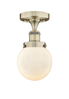 Edison One Light Semi-Flush Mount in Antique Brass (405|6161FABG2016)