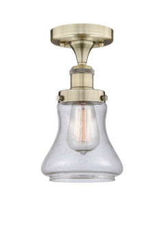 Edison One Light Semi-Flush Mount in Antique Brass (405|6161FABG194)