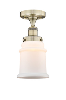 Edison One Light Semi-Flush Mount in Antique Brass (405|6161FABG181)