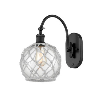 Ballston One Light Wall Sconce in Matte Black (405|5181WBKG1228RW)