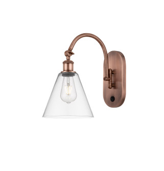 Ballston One Light Wall Sconce in Antique Copper (405|5181WACGBC82) Ballston One Light Wall Sconce in Antique Copper (405|5181WACGBC82)
