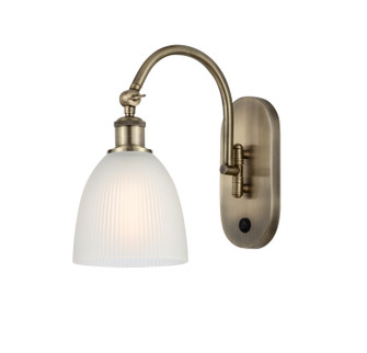 Ballston LED Wall Sconce in Antique Brass (405|5181WABG381LED) Ballston LED Wall Sconce in Antique Brass (405|5181WABG381LED)