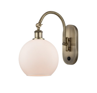 Ballston LED Wall Sconce in Antique Brass (405|5181WABG1218LED) Ballston LED Wall Sconce in Antique Brass (405|5181WABG1218LED)