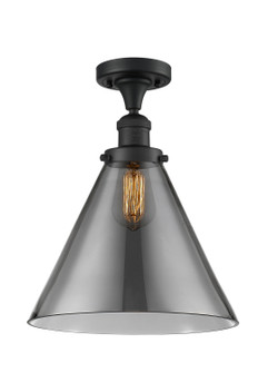 Franklin Restoration LED Semi-Flush Mount in Matte Black (405|5171CHBKG43LLED)