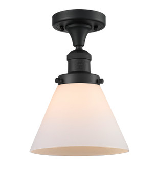 Franklin Restoration One Light Semi-Flush Mount in Matte Black (405|5171CHBKG41)