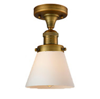 Franklin Restoration One Light Semi-Flush Mount in Brushed Brass (405|5171CHBBG61)