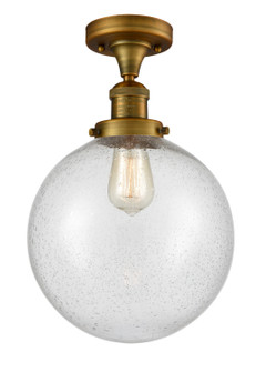 Franklin Restoration One Light Semi-Flush Mount in Brushed Brass (405|5171CHBBG20410)