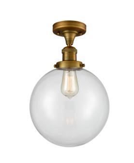 Franklin Restoration LED Semi-Flush Mount in Brushed Brass (405|5171CHBBG20210LED)