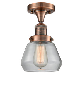 Franklin Restoration One Light Semi-Flush Mount in Antique Copper (405|5171CHACG172)