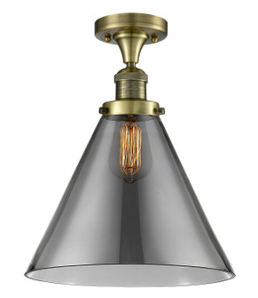 Franklin Restoration One Light Semi-Flush Mount in Antique Brass (405|5171CHABG43L)