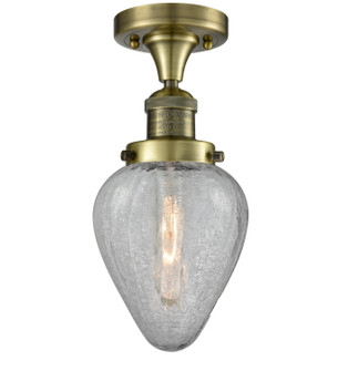 Franklin Restoration One Light Semi-Flush Mount in Antique Brass (405|5171CHABG165)