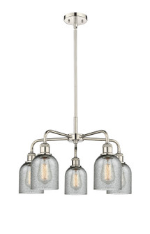 Ballston Five Light Chandelier in Polished Nickel (405|5165CRPNG257)