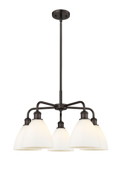 Ballston Five Light Chandelier in Oil Rubbed Bronze (405|5165CROBGBD751)