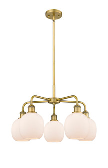 Downtown Urban Five Light Chandelier in Brushed Brass (405|5165CRBBG101)