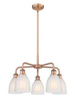 Ballston Five Light Chandelier in Antique Copper (405|5165CRACG441)