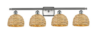 Ballston Four Light Bath Vanity in Satin Nickel (405|5164WSNRBD8NAT)