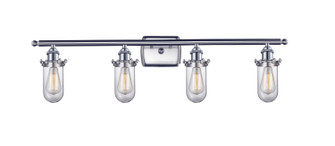 Kingsbury Four Light Bathroom Fixture in Brushed Satin Nickel (405|5164WSN232CL)