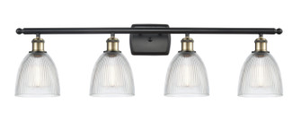 Ballston Four Light Bath Vanity in Black Antique Brass (405|5164WBABG382)