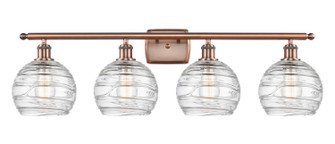 Ballston Four Light Bath Vanity in Antique Copper (405|5164WACG12138)