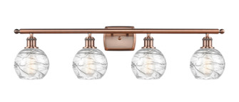 Ballston Four Light Bath Vanity in Antique Copper (405|5164WACG12136)