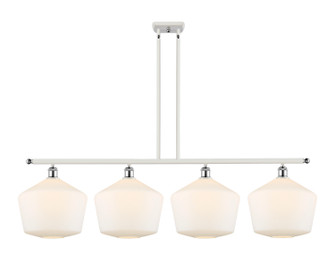 Ballston Four Light Island Pendant in White Polished Chrome (405|5164IWPCG65112)