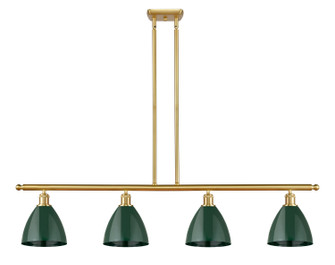 Ballston Four Light Island Pendant in Satin Gold (405|5164ISGMBD75GR)