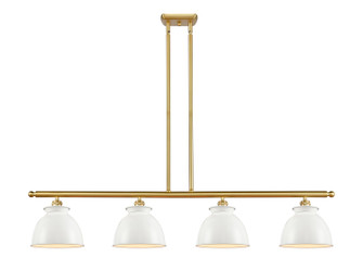 Ballston Four Light Island Pendant in Satin Gold (405|5164ISGM14W)