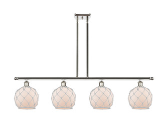 Ballston Four Light Island Pendant in Polished Nickel (405|5164IPNG1218RW)