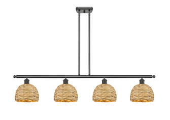 Ballston Four Light Island Pendant in Oil Rubbed Bronze (405|5164IOBRBD8NAT)