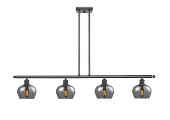 Ballston Four Light Island Pendant in Matte Black (405|5164IBKG93)