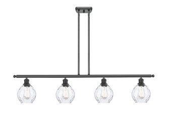 Ballston Four Light Island Pendant in Matte Black (405|5164IBKG362)