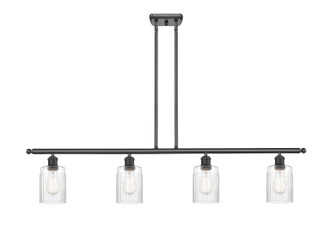 Ballston Four Light Island Pendant in Matte Black (405|5164IBKG342)