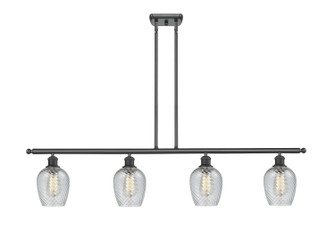 Ballston Four Light Island Pendant in Matte Black (405|5164IBKG292)