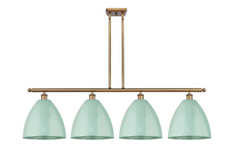 Ballston Four Light Island Pendant in Brushed Brass (405|5164IBBMBD12SF)